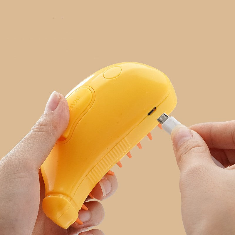 3 In 1 Pet Steam Brush For Dogs and Cats Cleaning Steamy Spray Massage Beauty Comb Hair Removal Grooming Supplies Pets Accessories