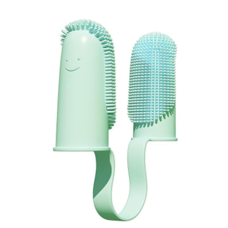 Toothbrush For Dog Finger Toothbrush Kit 135 Surround Bristles For Easy Teeth Cleaning Double Finger Toothbrush Dental Care For Puppies Cats And Small Pets