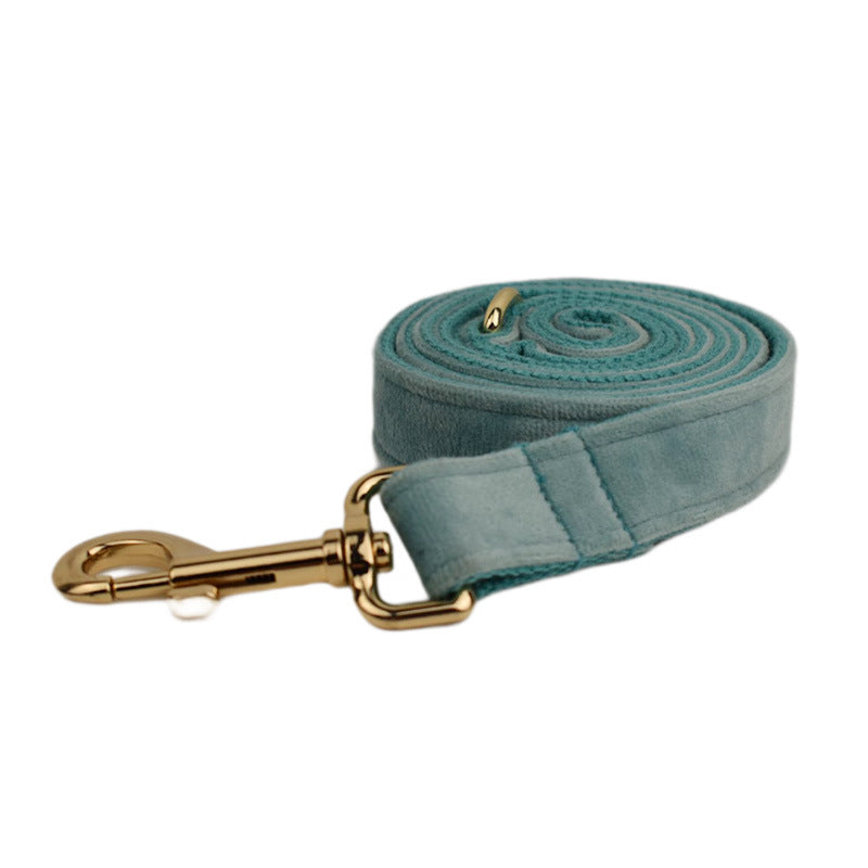 Velvet Pet Collar Traction Rope