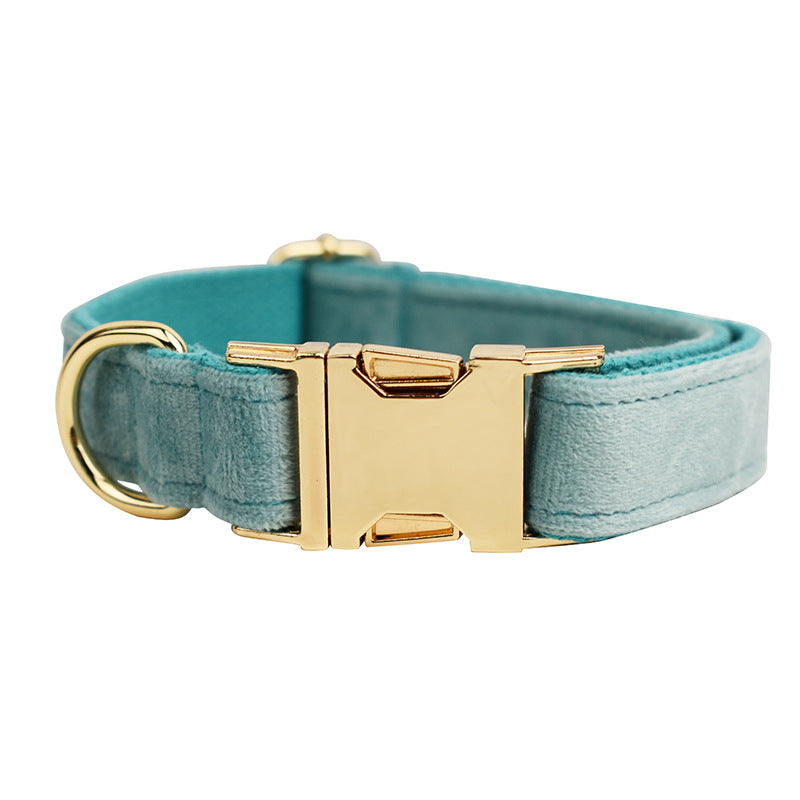 Velvet Pet Collar Traction Rope