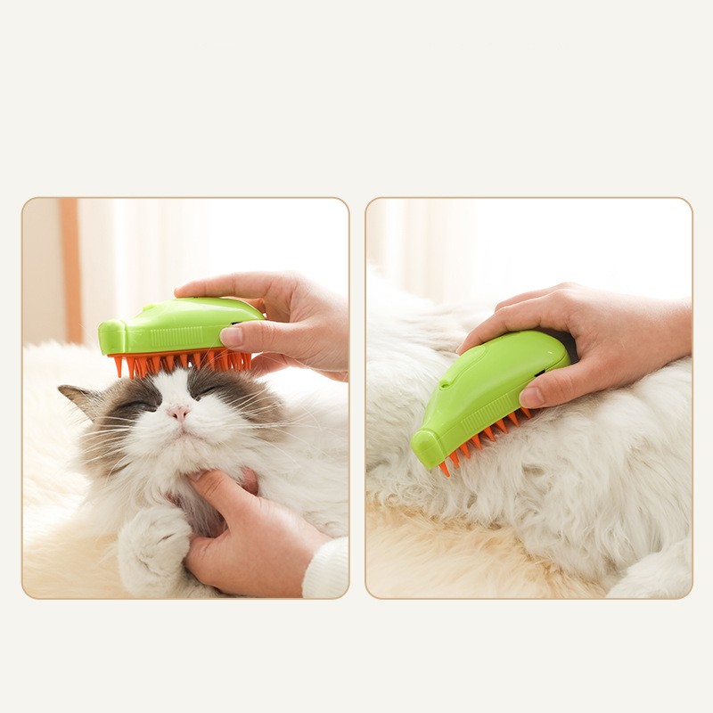 3 In 1 Pet Steam Brush For Dogs and Cats Cleaning Steamy Spray Massage Beauty Comb Hair Removal Grooming Supplies Pets Accessories