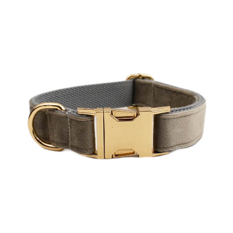 Velvet Pet Collar Traction Rope