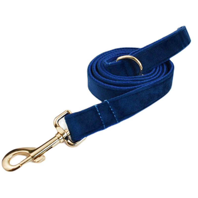 Velvet Pet Collar Traction Rope