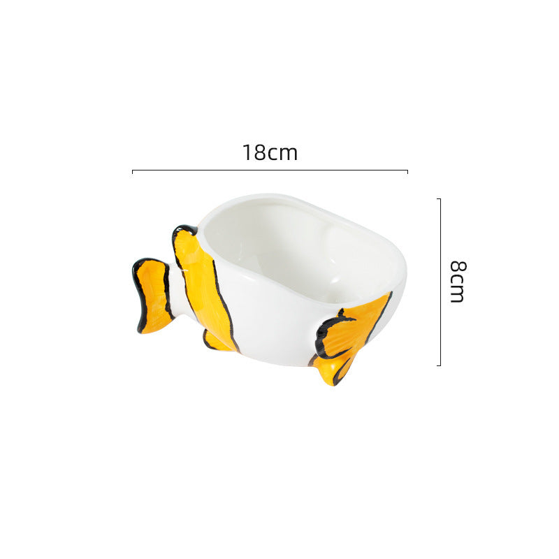 Ceramic Cat Bowl Protects The Cervical Spine
